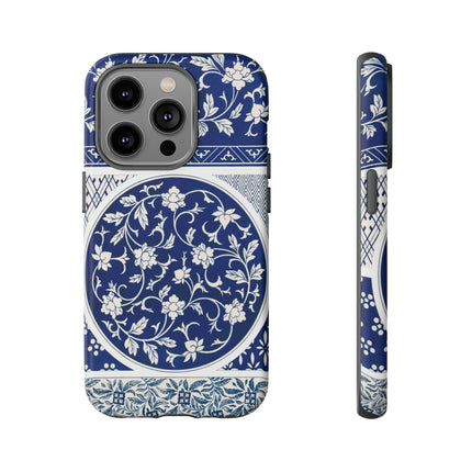 Blue Flower Pattern by Owen Jones Phone Cases