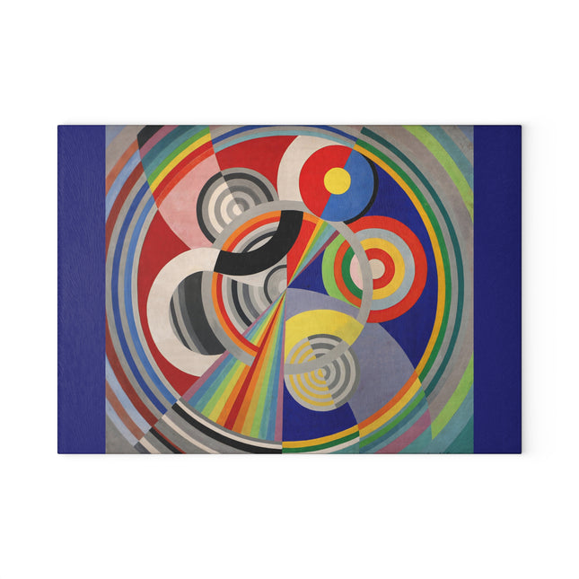 Rythme No. 1 by Robert Delaunay Glass Cutting Board