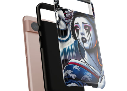 Geisha’s Black Ink Tears Phone Cases