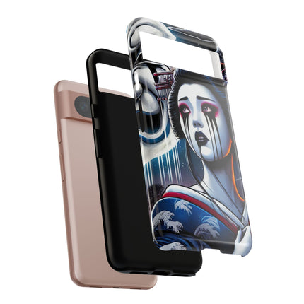 Geisha’s Black Ink Tears Phone Cases