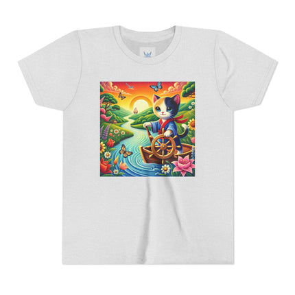 Sailor Kitten’s River Adventure Youth Short Sleeve Tee