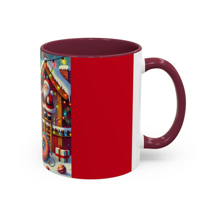 Playful Dragon's Christmas Colorful Mugs (11oz, 15oz)
