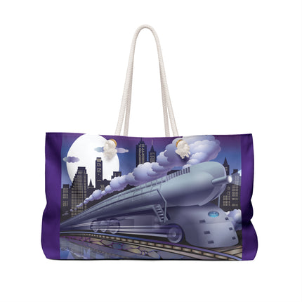 The Art Deco Bullet Train Weekender Bag