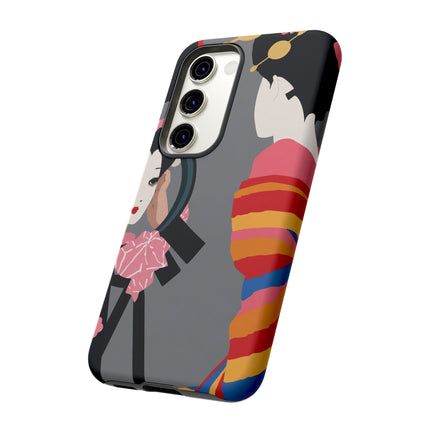 Geisha Mirror Phone Case – Elegant Reflection & Timeless Beauty