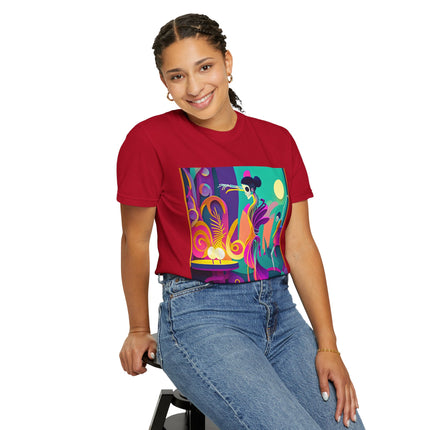 Dance of the Skeleton Ballerinas Unisex Garment-Dyed T-shirt