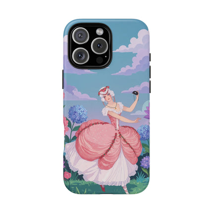 🎭🌸 The Lady Of The Secret Masquerade Phone Case – Art Deco Garden Fantasy