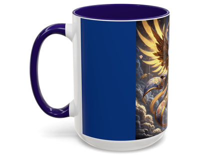 Valkyrie Descending Through Storm Colorful Mugs (11oz, 15oz)