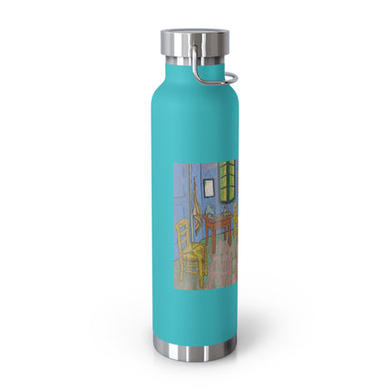The Bedroom by Vincent van Gogh Copper Vacuum Insulated Bottle, 22oz