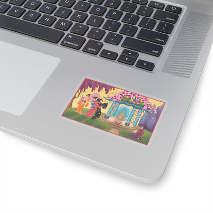 A Dance of Colors and Serenity by Carlo Chiostri Kiss-Cut Stickers 4 Sizes)