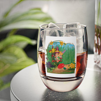 Spring Fairies & Floral Delights Whiskey Glass