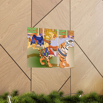 Carousel Splendor Premium Matte Horizontal Poster