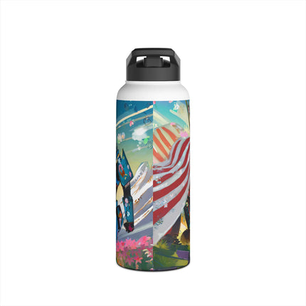 Cyber Punk Robots Stainless Steel Water Bottle