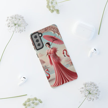 Petals, Porcelain, and Flamingos Phone Cases