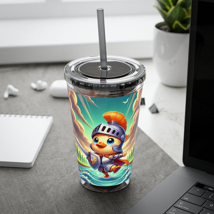 Valiant Duck Sunsplash Tumbler with Straw, 16oz
