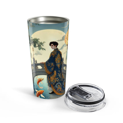 Moonlit Bridge Gentleman Tumbler 20oz – Imperial Serenity & Moonlit Harmony