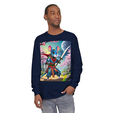 Cyber Samurai Rat Long Sleeve T-Shirt