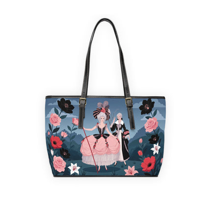 🌹🎭 The Rose Masquerade Promenade Shoulder Bag – Art Deco Floral Elegance