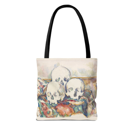 The Three Skulls by Paul Cézanne Tote Bag (AOP)