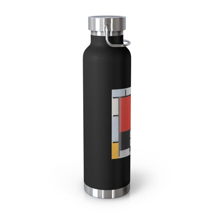 Composition with Red, Yellow, Blue, and Black by Piet Mondrian Copper Vacuum Insulated Bottle, 22oz