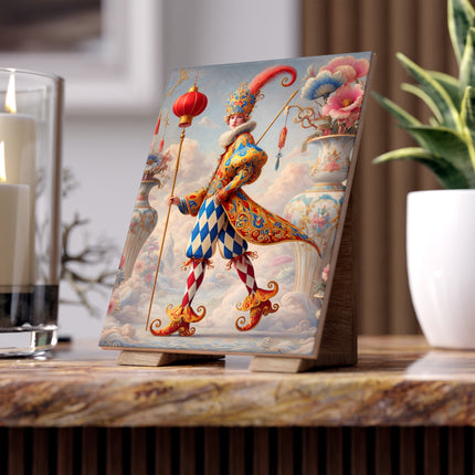 The Ornamental Jester Ceramic Tile