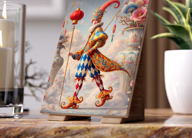 The Ornamental Jester Ceramic Tile