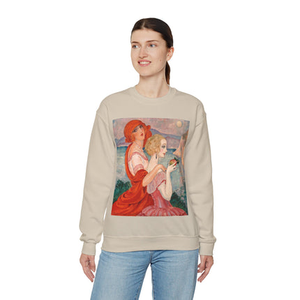 Sur la Route d'Anacapri by Gerda Wegener Heavy Blend™ Crewneck Sweatshirt