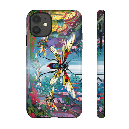 Neon Swarm Phone Cases