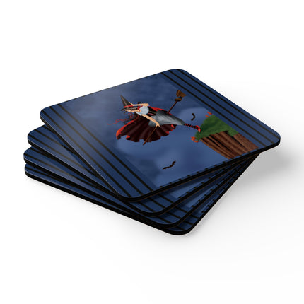The Enchanted Witch Corkwood Coaster Set