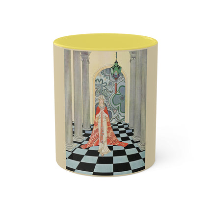 Cadmus Beheld a Female Figure by Virginia Frances Sterrett Colorful Mugs, 11oz