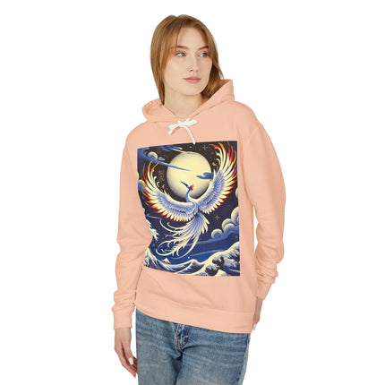 Majestic White Crane Hoodie