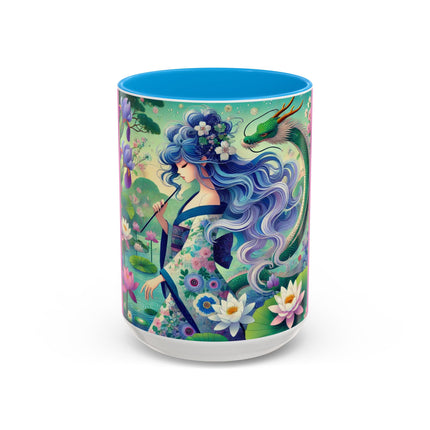 Fairy of the Koi Pond Colorful Mugs (11oz, 15oz)
