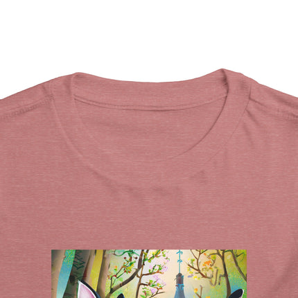 Fairy Animals Writing Wishes Toddler Short Sleeve Tee