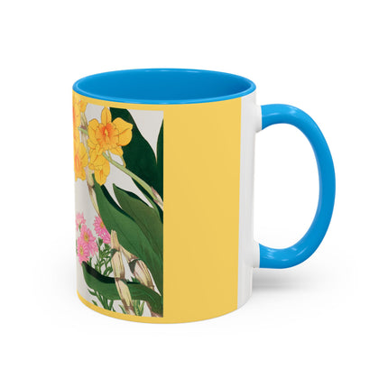 Golden Bow Orchid by Tanigami Kônan Colorful Mugs (11oz, 15oz)