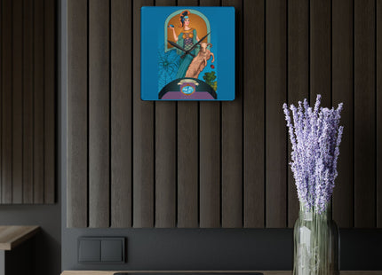 March & Aquamarine Zodiac Acrylic Wall Clock