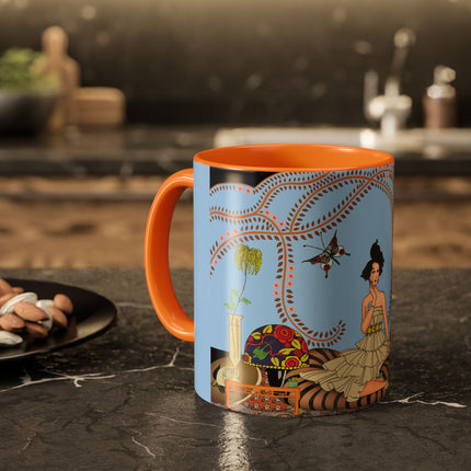 Minuit … ou l’appartement à la mode by George Barbier Colorful Mugs (11oz, 15oz)