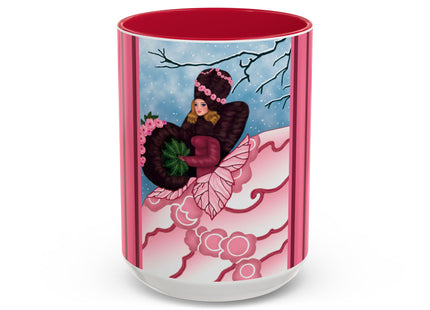 Winter Rose Empress Colorful Mugs (11oz, 15oz)