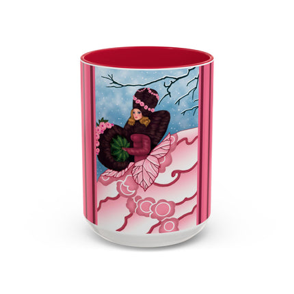 Winter Rose Empress Colorful Mugs (11oz, 15oz)