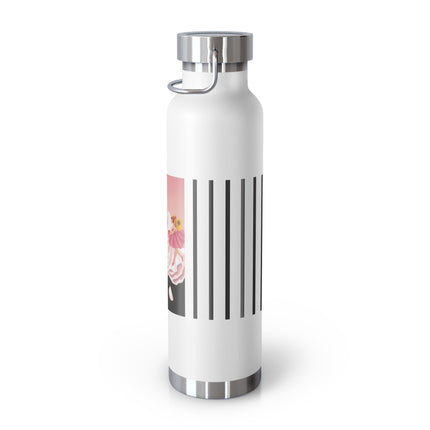 Pierrot & Fairies Dressed in Pink by Sofia Chiostri Copper Vacuum Insulated Bottle, 22oz