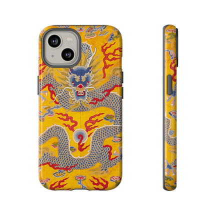 Majestic Dragon Regalia – Imperial 12-Symbol Robe Phone Cases