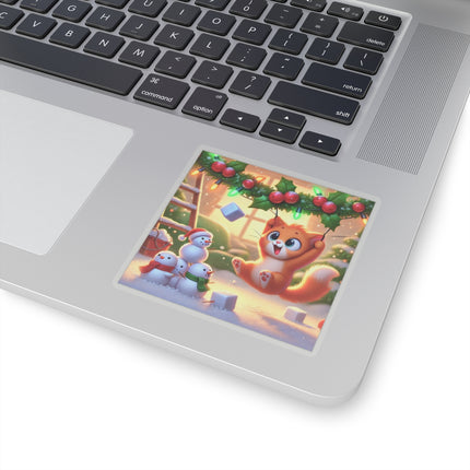 Naughty or Nice Kitten Kiss-Cut Stickers (4 Sizes)