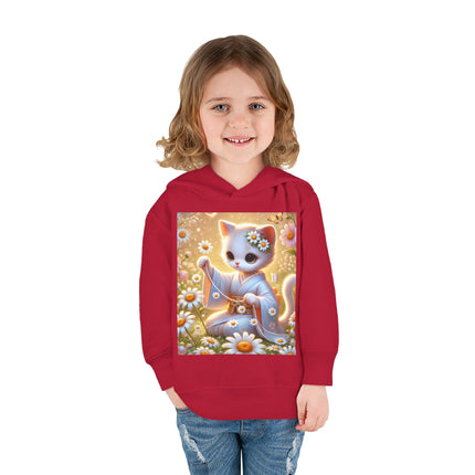 Daisy Chain Whimsy Toddler Pullover Fleece Hoodie