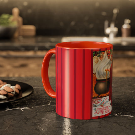 The Hallowe'en Cauldron In the Firelight's Gleam Colorful Mugs (11oz, 15oz)