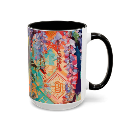 Golden Wisteria Symphony Colorful Mugs (11oz, 15oz)