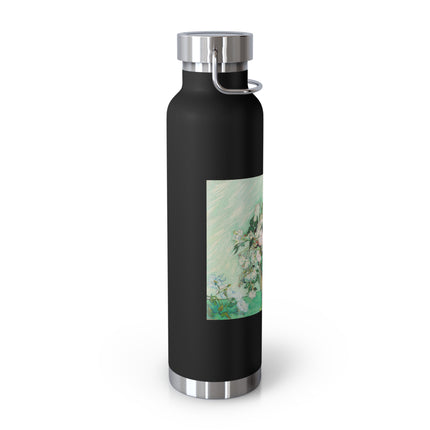 Roses by Vincent Van Gogh Copper Vacuum Insulated Bottle, 22oz