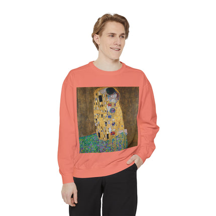 The Kiss by Gustav Klimt Unisex Garment-Dyed Sweatshirt
