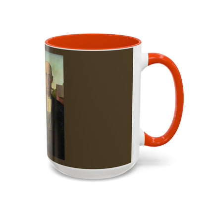 American Gothic by Grant Wood Colorful Mugs (11oz, 15oz)