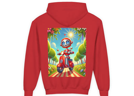 The Traveling Robot Youth Heavy Blend Hooded Sweatshirt