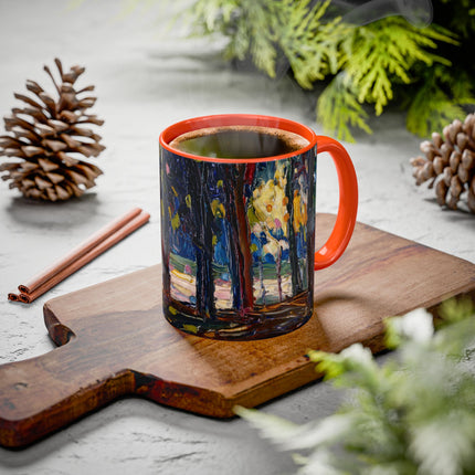 In the Park of St. Cloud by Wassily Kandinsky Colorful Mugs (11oz, 15oz)