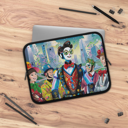 Cyber Punk Robots Laptop Sleeve
