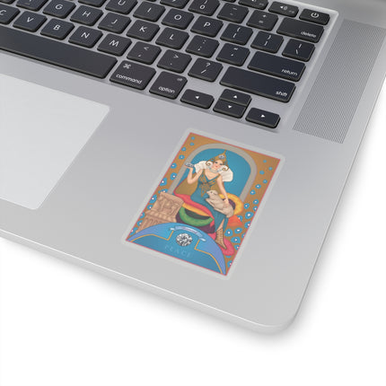 April & Diamond (from the Gem Series) by Sofia Chiostri Kiss-Cut Stickers (4 Sizes)